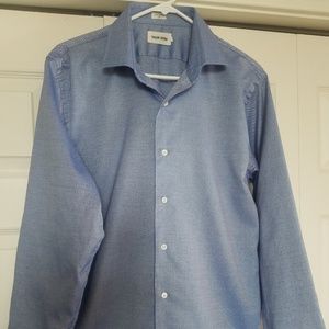 Mens LS blue button down, Taylor Stitch.